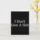 Carte I Don't Give A -  (Fleur jaune)