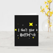 Carte I Don't Give A Hufflefor  (Fleur jaune)