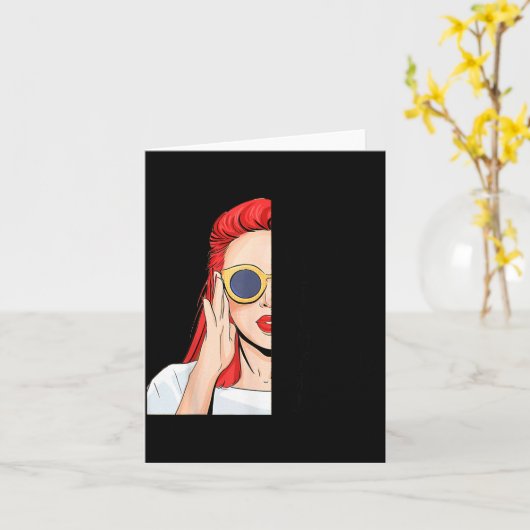 Carte I Don't Have An Attitude Problem I Just Have A Red (Fleur jaune)