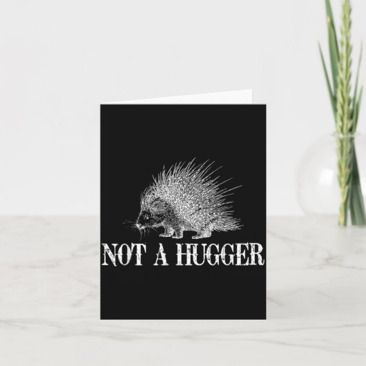 Carte I Don't Hug Apparel Funny Introvert Rcune Tee - Un (Devant)