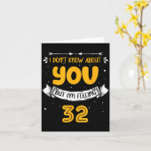 Carte I Don't Know About You But I'm Feeling 32 - 32nd B (Fleur jaune)