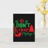 Carte I Don't Know-margo Ugly Sweater Funny Christmas Fo (Fleur jaune)