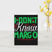 Carte I Don't Know-margo Ugly Sweater Funny Christmas Fo (Fleur jaune)