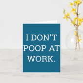 Carte I Don't Op At Work Funny Casual Friday  (Fleur jaune)