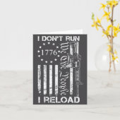 Carte I Don't Run I Reload - Usa Flag Pro Guns Ar15 Funn (Fleur jaune)