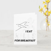 Carte I Eat Hills For Breakfast Motivational Running Quo (Fleur jaune)