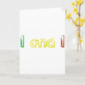 Carte I et I (Fleur jaune)