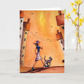 Carte I et le Dalmate (Fleur jaune)