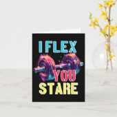 Carte I Flex You Stare (Fleur jaune)