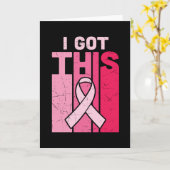 Carte I Got This Breast Cancer Awareness Warrior Women (Fleur jaune)