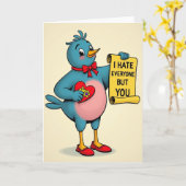 Carte I Hate Everyone But You Funny Card (Fleur jaune)