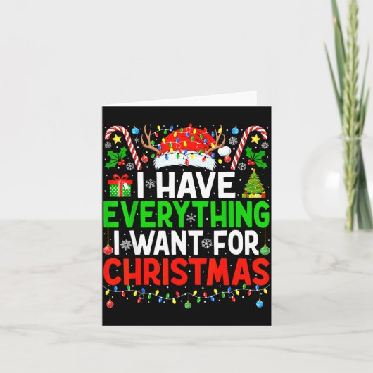 Carte I Have Everything I Need Couples Pajamas Christmas (Devant)