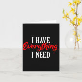 Carte I Have Everything I Need Valentine´s Day Love Coup (Fleur jaune)