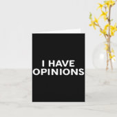 Carte I Have Onions Bold Funny Statement Design (Fleur jaune)