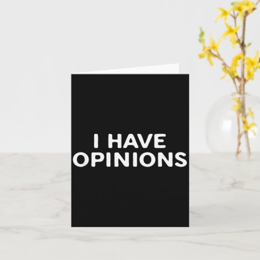 Carte I Have Onions Bold Funny Statement Design  (Fleur jaune)