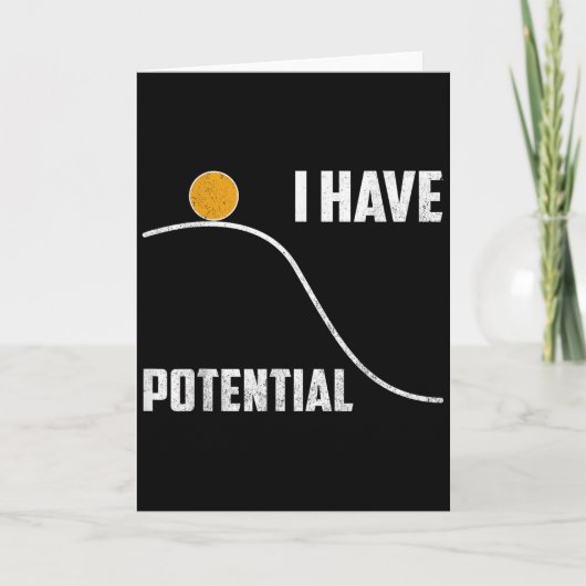 Carte I Have Tential Funny Physics Teacher Science (Devant)