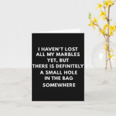 Carte I Haven't Lost All My Marbles Yet,halloween Pun,gh (Fleur jaune)