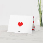 Carte I Heart Gaming I Love Gaming Simple Pixel Art (Dos)