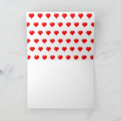 Carte I Heart Gaming I Love Gaming Simple Pixel Art (Intérieur)