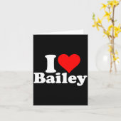 Carte I Heart Love Bailey  (Fleur jaune)