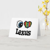 Carte I Heart (Love) Lexus (Fleur jaune)