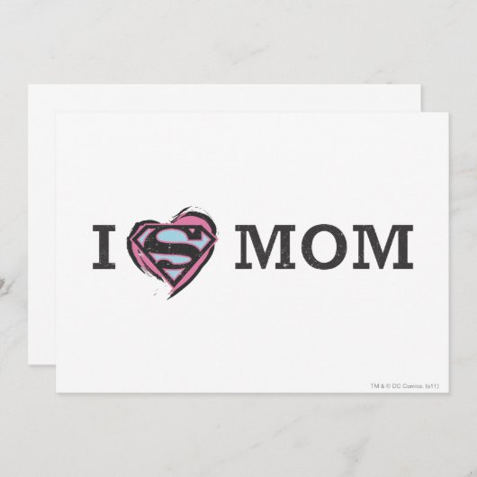 Carte I Heart Maman (Devant / Derrière)