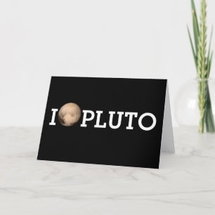 Carte I Heart Pluto New Horizon Greeting Card