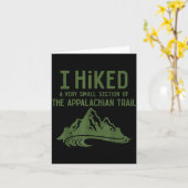 Carte I Hiked A Very Small Section Of The Appalachian Tr (Fleur jaune)