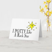 Carte I le POT aiment une vedette du rock (Fleur jaune)