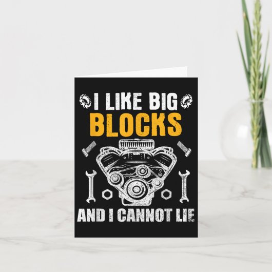 Carte I Like Big Blocks And I Cannot Lie (Devant)