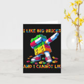 Carte I Like Big Bricks &amp; I Can't Lie Funny Master B (Fleur jaune)