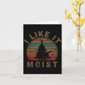 Carte I Like It Moist Black Thanksgiving Christmas (Fleur jaune)