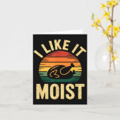 Carte I Like It Moist Uni Kids Black Thanksgiving  (Fleur jaune)