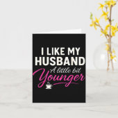 Carte I Like My Husband A Little Bit Younger (Fleur jaune)