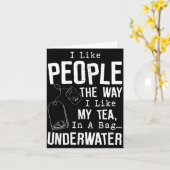 Carte I Like People The Way I Like My Tea In A Bag Under (Fleur jaune)