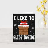 Carte I Like To Slide Inside Funny Xmas Couple  (Fleur jaune)