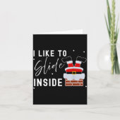 Carte I Like To Slide Inside Funny Xmas Couple Unhinge P (Devant)