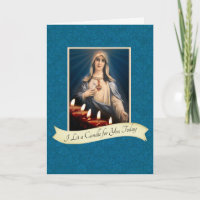 I LIT PAR BOUGIE POUR VOUS AUJOURD'HUI MARY