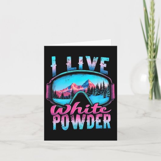 Carte I Live White Powder Snowboard (Devant)
