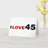 Carte I Love 45 (Fleur jaune)