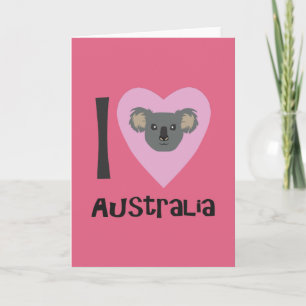 Carte I Love Australia