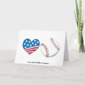 Carte I Love Baseball (Dos)