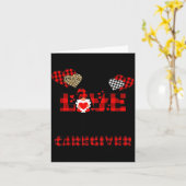 Carte I Love Being A Caregiver Flannel Gift Valentine's  (Fleur jaune)