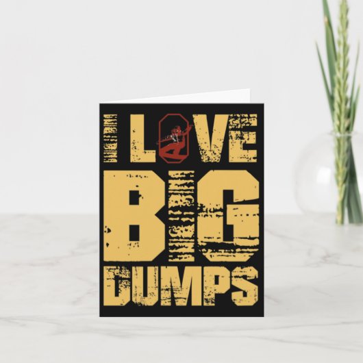 Carte I Love Bid Dumps Snowboard (Devant)