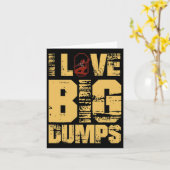 Carte I Love Bid Dumps Snowboard (Fleur jaune)