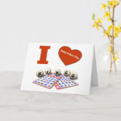 Carte I LOVE Bingo Happy Mother's Day Card (Fleur jaune)