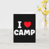 Carte I Love Camp Camp Été Glamping (Fleur jaune)