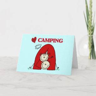 Carte I Love Camping Tshirts et cadeaux