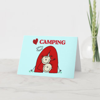 Carte I Love Camping Tshirts et cadeaux