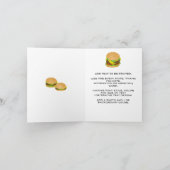 Carte I Love Cheeseburgers (Intérieur)